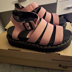 Dr Martens Peach Beige Blaire Sandals